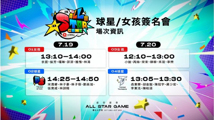 2025中職明星賽將登場　「球星女孩簽名會」限量開放票券7月12日開搶！