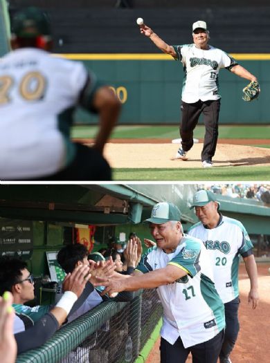 台鋼雄鷹×統一獅「南人祭」邁入第2年 74歲「赤牛」蔡旭峰榮耀回歸，澄清湖開球再現經典傳奇