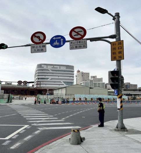 站西路南段車道引導強化工程2月3、4日夜間封閉施工 警方呼籲用路人改道安全通行