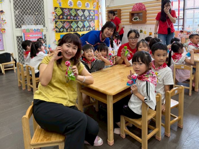 小手做晴天、社區放晴！火焰蟲非營利幼兒園為盤花公園暖心集氣