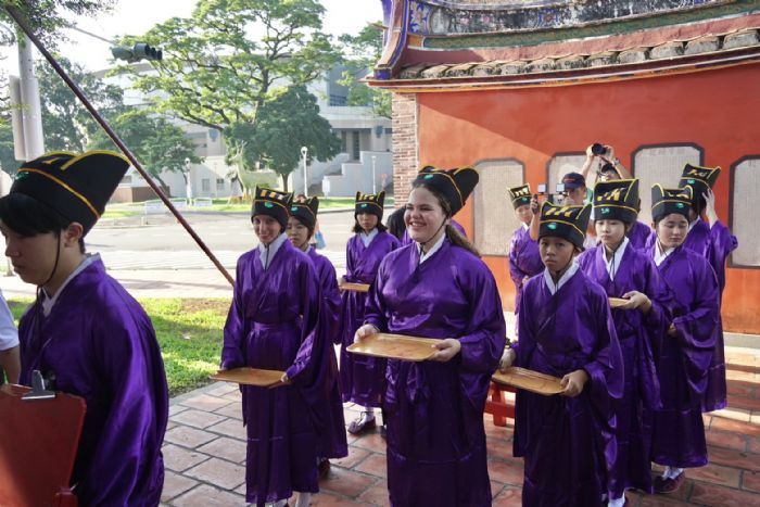 屏東縣隆重舉行祭孔典禮，國際學生齊聚共襄盛舉