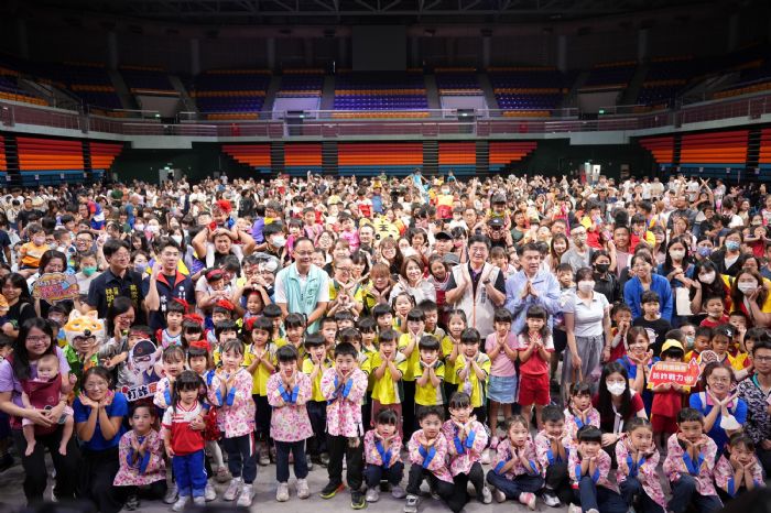 屏東縣114學年度幼兒親子運動會，小小運動員齊聚體育館