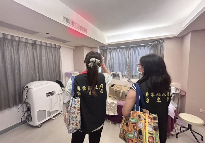 屏縣衛生局稽查醫療機構及美容美體業者針孔設備，維護隱私與就醫安全