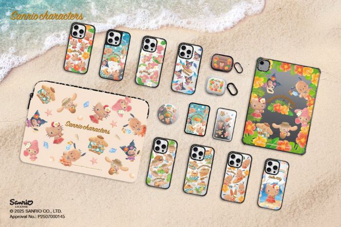 曬黑 Hello Kitty 限時加入 CASETiFY 大家庭！Sun-Kissed 三麗鷗家族系列限時一週火熱登場，一起抓住歡樂夏日的最後浪潮！