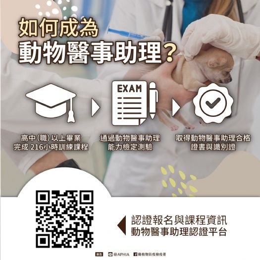 提升動物照護專業力！臺北市動保處派員受訓，成為認證動物醫事助理