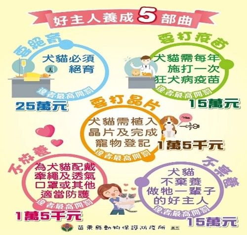 苗栗縣動物保護教育園區溫馨守護，浪浪犬貓認領養與全面健康照護計畫大公開