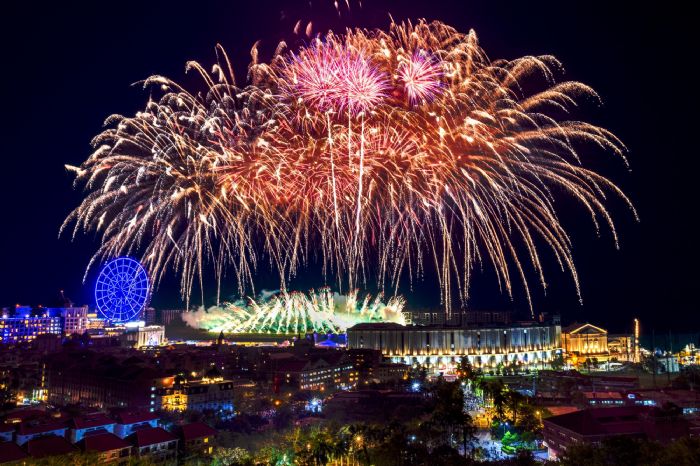 2026義大世界999秒跨年煙火，全台獨家藍色流星雨、巨型煙火樹，義守大學觀賞區18點開放進場，自駕留意三階段交管