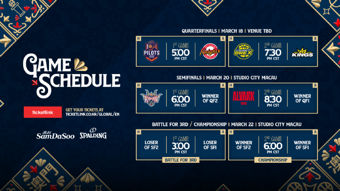 亞洲籃球盛會登場！2026東亞超級聯賽季後賽門票正式開賣