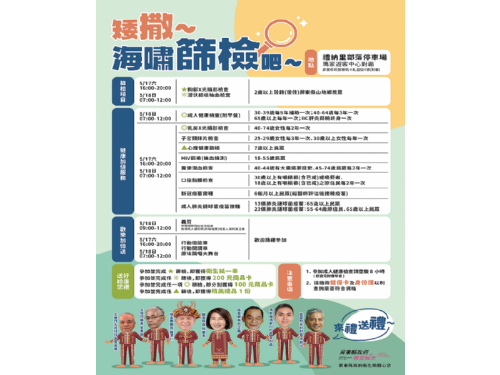 原鄉健康篩檢嘉年華熱鬧登場，全家健康守護再加碼，歡樂好禮等你拿！