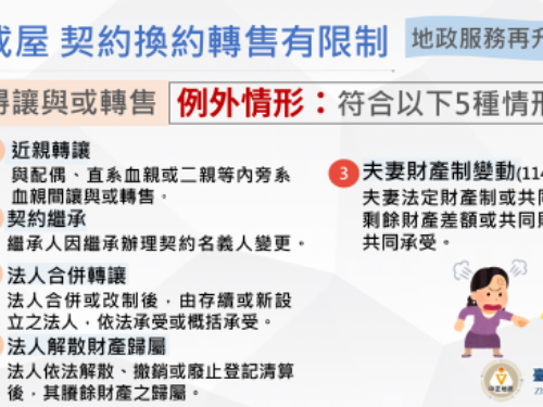 預售屋契約換約規定再鬆綁！夫妻財產分配時可免申請核准，守護交易秩序又貼心