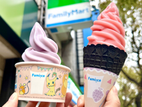 全家新推「草莓優格＆巨峰葡萄」霜淇淋，寶可夢限定版顏值超吸睛