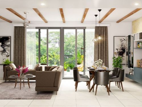 如何在高天花板的房間中增加舒適感和溫馨