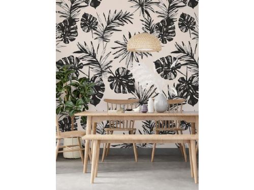 牆上的綠意：植栽與綠色壁紙的絕美結合