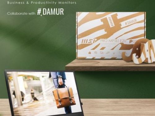 微星與#DAMUR攜手亮相2024 GQ STYLE FEST：展示創意與環保的PRO MP161 E2U隨身螢幕