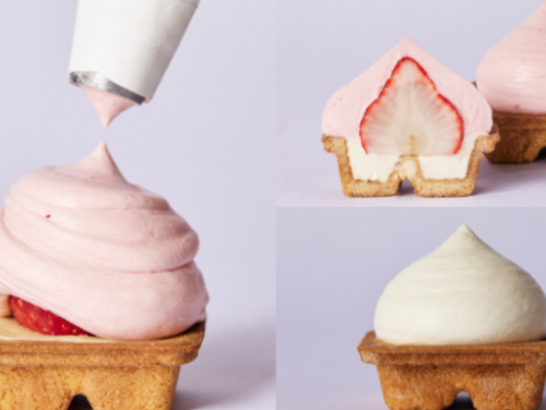 甜點新品牌「Cheese Talk」全台快閃，雙層芝士燒放入整顆草莓，起司控又有新選擇