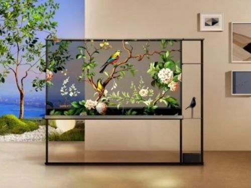 全球首款  LG展示77吋無線連接透明OLED電視OLED T