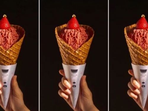 全台第1支 Matcha One「草莓紗織蒙布朗」即日起至1/31快閃中山南西誠品 前30名再送龍年御守