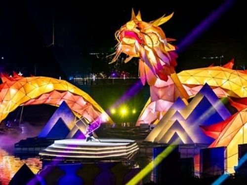 2024年中台灣元宵燈會盛況空前！八大展區預先看：76米巨龍主燈、繽紛馬卡龍絕對必拍，小提燈發送資訊即刻查閱