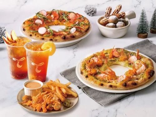 可以吃的聖誕花圈！【堤諾義大利比薩】雙口味新品限量販售 1月1日前81折吃到