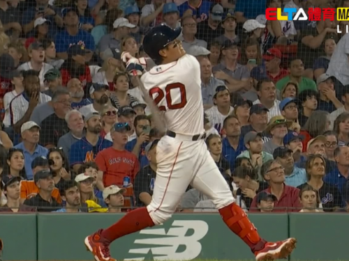 張育成連2天棒打強投！23日追平轟炸裂助紅襪追平比數