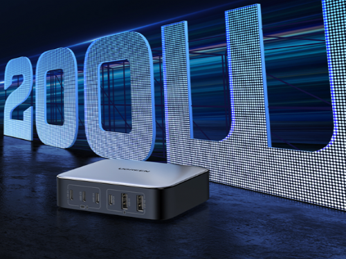 綠聯推出全台首款200W六孔氮化鉀充電頭，符合BSMI認證並支援PD、QC快充協定