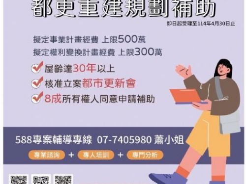 高雄市推動社區更新計畫，助力老舊社區重生