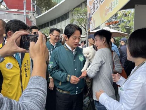 台中挺毛孩寵物市集派對 賴清德允「打造台灣動物友善國家」