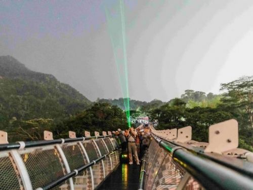 山川琉璃吊橋「深夜觀星」 流星劃過引民眾驚呼：最美的屏東記憶