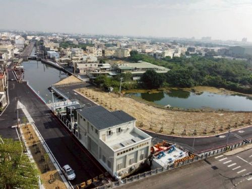 「新園鄉(鹽埔漁港)Ｂ、C幹線雨水下水道抽水站新建工程」啟用