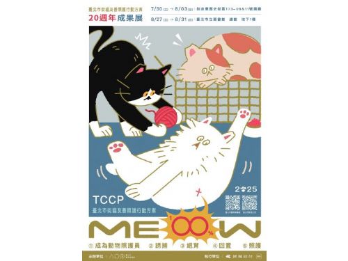 台北街貓友善照護20週年！7/30(三)剝皮寮成果展邀市民共享溫馨貓足跡