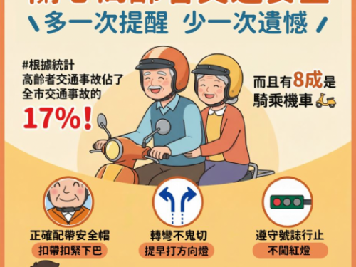 高齡用路安全，交通局呼籲身體不適就「不開車」上路