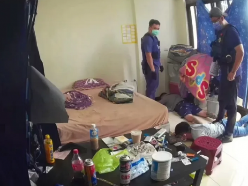 台灣台中刑大偵二隊查獲毒品一條龍