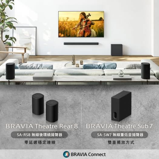 居家音響升級新選擇！BRAVIA Theatre 無線揚聲器配件新上市